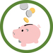 Managing benefits and money logo